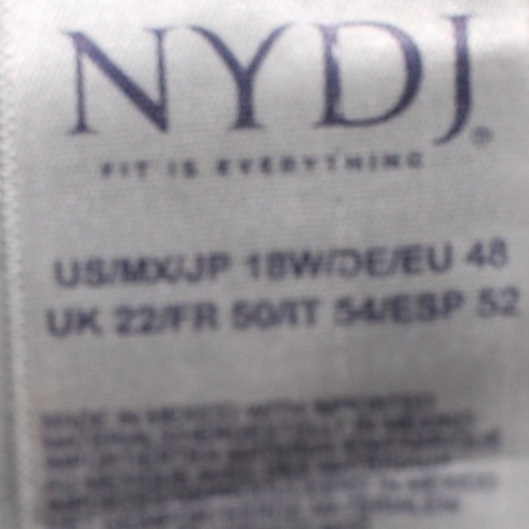 NYDJ  Sheri Ankle Size Plus Size 18W - Picture 9 of 11